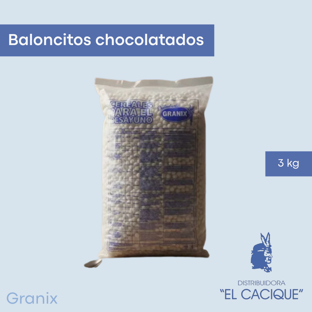 BALONCITOS Chocolatados x 3 KG. GRANIX